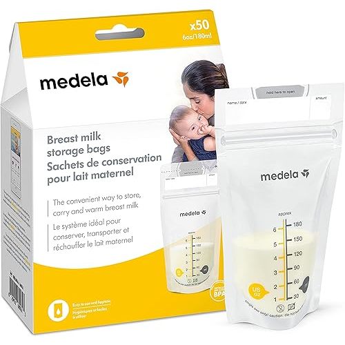 Medela Breast Milk Storage Bags, 50 Count