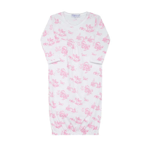 Teddy Bear Toile Gown -Pink