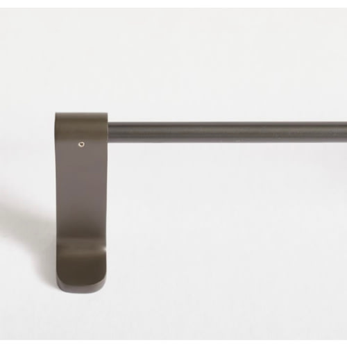 Contour Curtain Rod - Dark Bronze (48-88”)