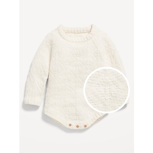 Long-Sleeve Textured-Knit Romper for Baby