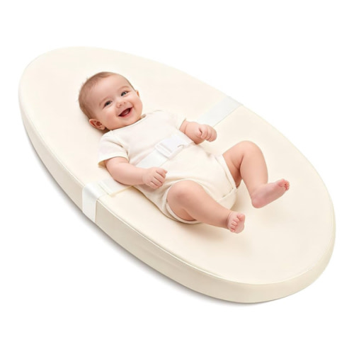 Qalvyn Baby Changing Pad for Dresser, with Wipeable Waterproof PU Cover, Beige