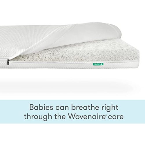 Newton Baby Essential Crib Mattress | Baby Mattress for Crib, Dual-Layer, Safe, 100% Breathable & Machine Washable Infant Crib Mattress, Removable Cover, Thick Cushion, White