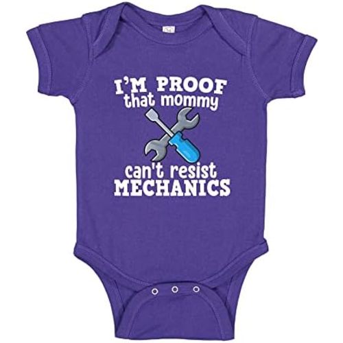 I'm Proof My Mommy Can't Resist Mechanics Baby One Piece Or Toddler T-Shirt for Mechanic Daddy