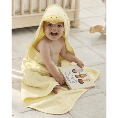 Super Soft Duck Baby Hooded Towel & Washcloth Set
