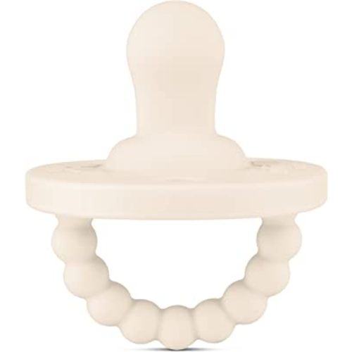 Ryan & Rose Cutie PAT Pacifier Teether (Flat, Ivory)