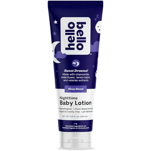 Hello Bello Premium Baby Lotion I Vegan and Cruelty Free Moisturizing, Non-Greasy Lotion for Babies and Kids I Sleep Sweet Scent I 8.5 FL Oz (Pack of 1)
