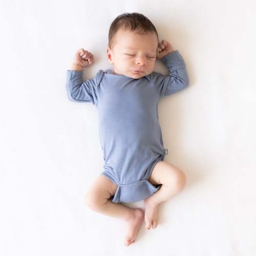 Long Sleeve Bodysuit in Slate | Infant Bodysuit | Kyte Baby