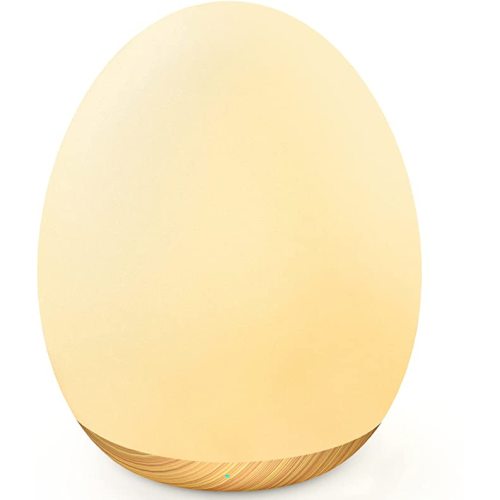 Night Lights for Kids Room, MediAcous Baby Night Light with 7 Colors Changing & Dimming Function, Rechargeable Kids Night Light with 1 Hour Timer & Touch Control, Up to 100H, Wood Grain