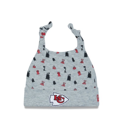 Infant Kansas City Chiefs New Era Heather Gray Critter Cuffed Knit Hat