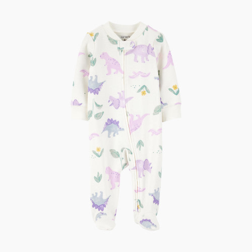 Carter's 2-Way Zip Cotton Sleep & Play Pajamas - Floral, Nb