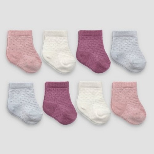 Carter's Just One You® Baby Girls' 8pk Pointelle Socks - 0-3M