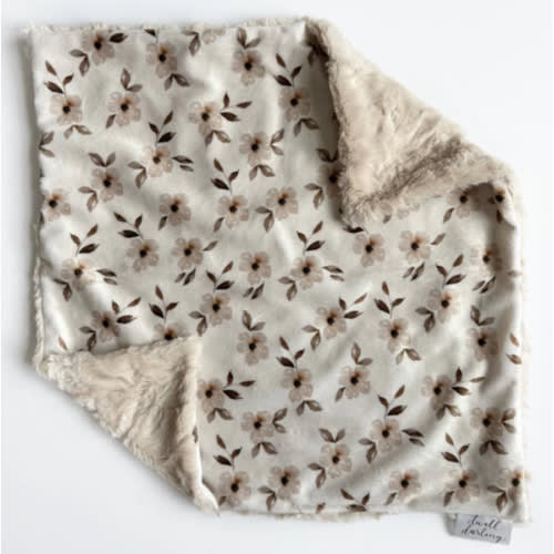 Beige Floral Lovey (16x16 inches) – Dwell Darling