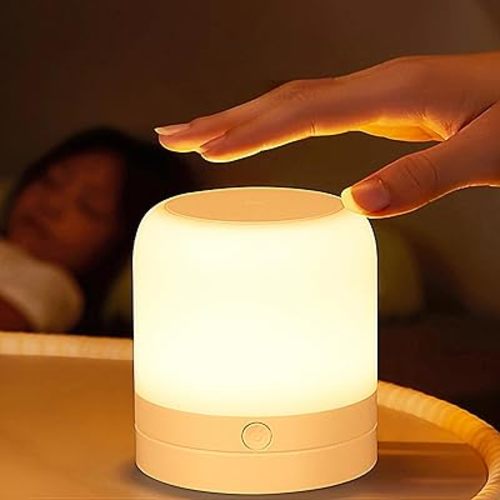 Portable Baby Night Light,3 Colours Egg Light for Nursery,Rechargeable Nursery Lamp,Eye Caring Dimmable Night Lights for Kids,Touchable LED Lights for Travel,Breastfeeding,Bedside