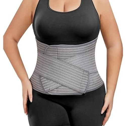 Abdominal Binder Post Surgery - Postpartum Belly Band Wrap | (Small/Medium)