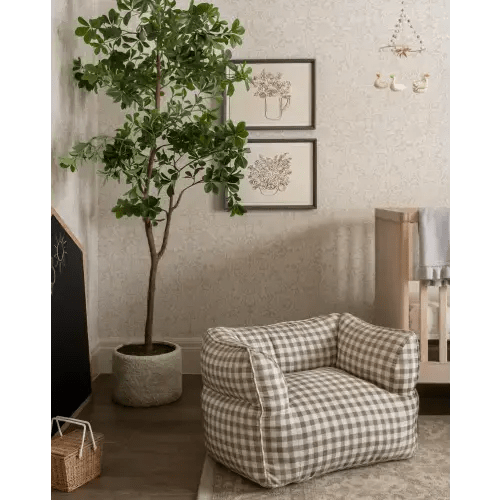 Gingham Kids Chair