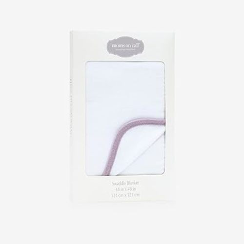 Baby & Newborn Swaddle Blanket | 0-3 Months | Nursery Baby Gift | 48 X 48 Inch | 100% Cotton | Peaceful Lilac with Gift Box