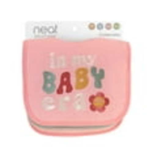 Neat Solutions 4 Pack Girl "In My Baby Era" Saying Infant Bibs