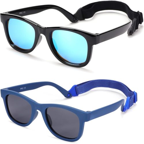 Baby Sunglasses with Strap - 2 pack