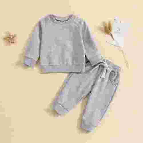 Ovbmpzd Pajamas for Kids Cotton Long Sleeve Casual Sweat Suit Set Baby Girl Newborn Clothes 0 Months