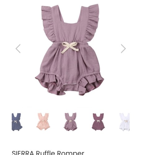 SIERRA Ruffle Romper - Hazel & Bo