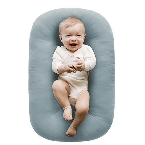Vicorise Baby Lounger 0-24 Months 100% Cotton Soft & Breathable(Apricot)