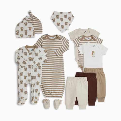 12-Piece Essentials Layette Set - Bear Hugs