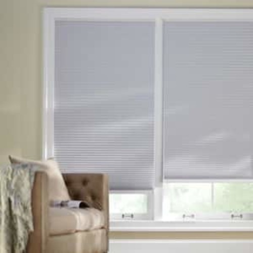 Shadow White Cordless Blackout Cellular Shades for Windows - 46.5 in. W x 48 in. L (Actual Size 46.25 in. W x 48 in. L)