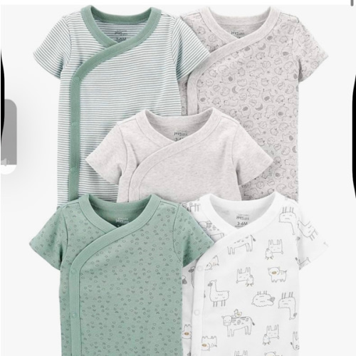 Simple Joys by Carter's unisex-baby 5-pack Side Snap Short-sleeve Bodysuit