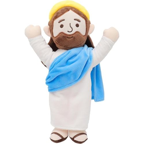 Jesus Plush Jesus Stuffed Doll Jesus Plushie Toys Christian Stuff Religious Party Favors Gifts for Kids for Christening Easter