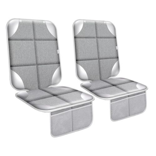 Meolsaek Car Seat Protector for Child Car Seat, Durable 600D Fabric Waterproof Car Seat Cover with Thick Pad Non-Slip Backing (No Imprints)