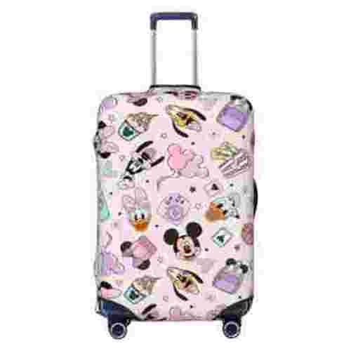Cute Cartoon Mickey mouse Travel Suitcase Protective Cover Trunk Case Washable Elastic Luggage Cover Fits 18"-32" Suitcase Protector Baggage With Concealed Zipper Gifts For Women Girls