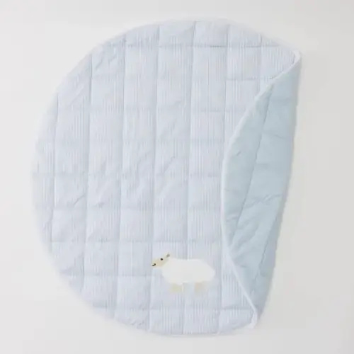 Tummy Time Mat | Color: Color: Lamb on Blue