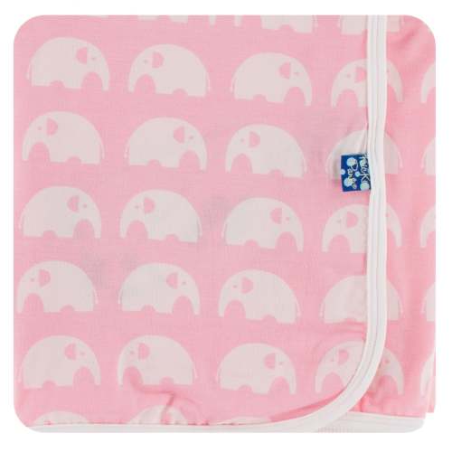 Essentials Swaddling Blanket in Lotus Elephant
