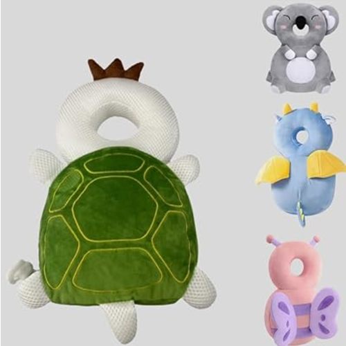 Baby Head Protector Backpack|Baby Backpack|Baby Backpack Head Protection Cushion|Baby Safety Products|Head Protection Backpack|Baby Head Cushion|Head Protector for Baby Walking (Green Turtle)