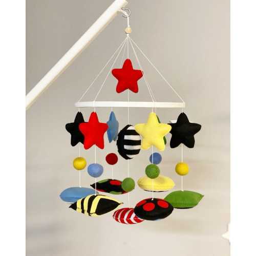 Space Baby Mobile, Solar System Crib Mobile, Montessori Nursery Decor, Planets Baby Mobile, Space Nursery Gift