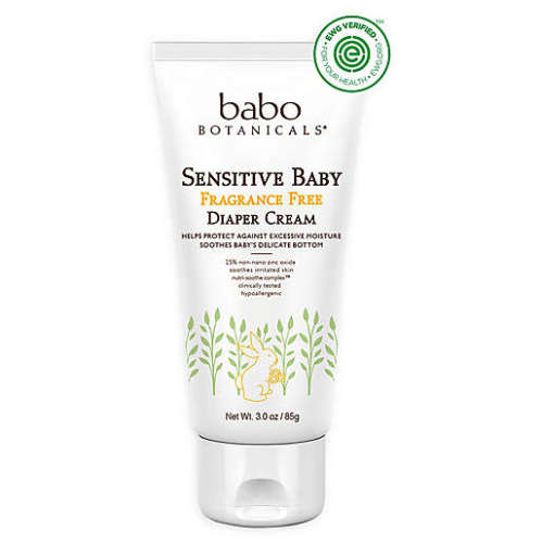 Babo Botanicals® 3 oz. Sensitive Baby Fragrance-Free Zinc Diaper Cream