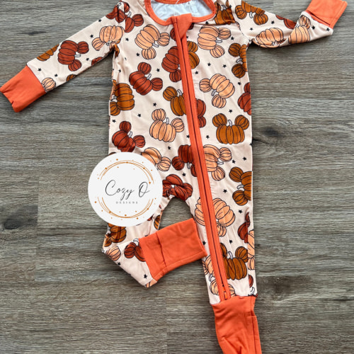 Cozy O’s Pumpkin Ears Bamboo Zipper Sleeper