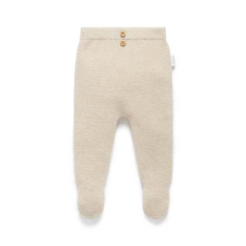 Biege Textured Leggings - Baby Leggings - Purebaby - Purebaby
