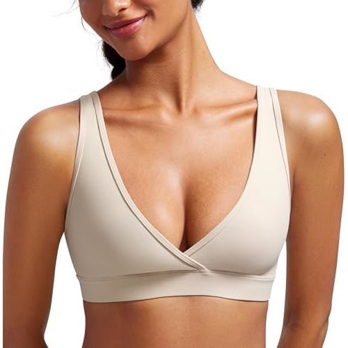 CRZ YOGA Butterluxe Maternity Nursing Bras for Women Crossover Wireless Sleep Breastfeeding Lounge Pregnancy Bralette Comfy