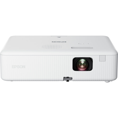 Epson - EpiqVision Flex CO-W01 Portable Projector, 3-Chip 3LCD, Built-in Speaker, 300-Inch Home Entertainment and Work - White