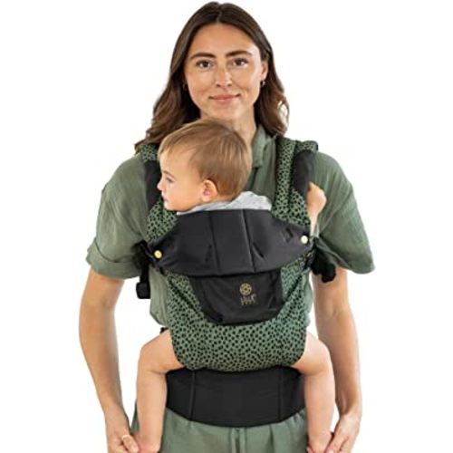 LÍLLÉbaby Complete 6-in-1 Ergonomic Baby Carrier Newborn to Toddler - with Lumbar Support - for Children 7-45 Pounds - 360 degree baby wearing - Inward and outward facing - Speckled Succulent