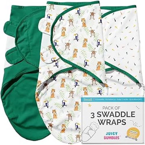JUICY BUMBLES Baby Swaddle Blanket Sleep Sack 100% Cotton Newborn Baby Swaddles 0-3 Months Swaddle Wrap Baby Boy Swaddles for Newborns Swaddle Wraps 0-3 Months Newborn Swaddle Sack