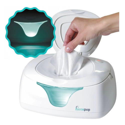 hiccapop Baby Wipe Warmer and Baby Wet Wipes Dispenser | Baby Wipes Warmer for Babies | Diaper Wipe Warmer with Changing Light