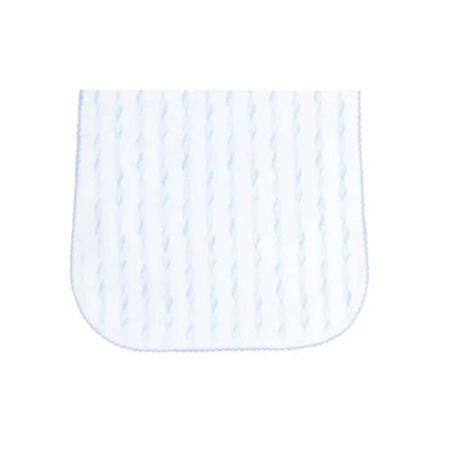 Blue Twirls Burp Cloth