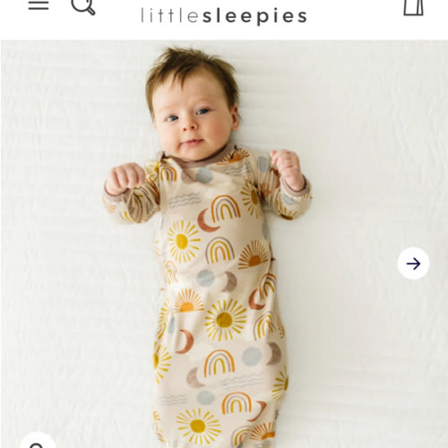 Desert Sunrise Infant Gown - Little Sleepies