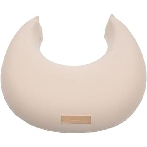 Butterr Natural Breastfeeding Pillow, Nursing and Posture Support, Plant Based Cushion with Organic Cotton Removable Cover (Natural)