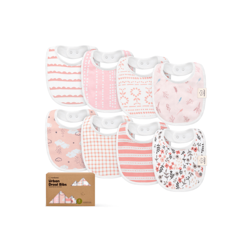 8-Pack Baby Drool Bibs