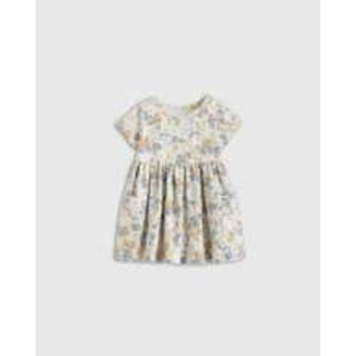 (6-9M) Organic Cotton Fit and Flare Pocket Dress - Baby Girl