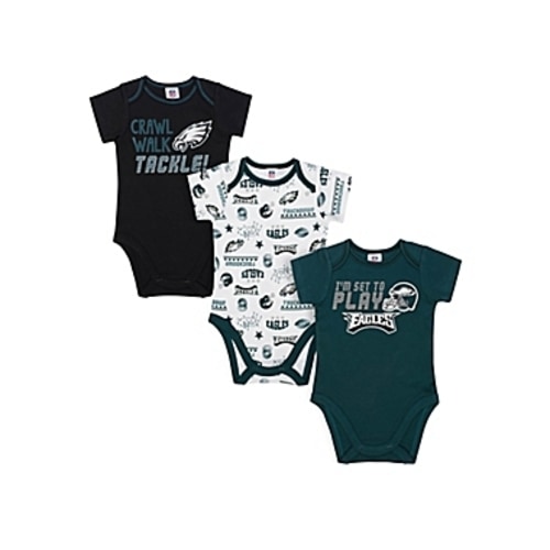 NFL® Philadelphia Eagles - 3-6 Months 3-Pack Boy Long Sleeve Bodysuit SetNFL® Philadelphia Eagles