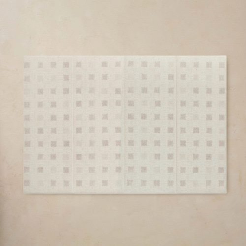 White Checker Print Tumbling Mat | Levi in Buff – House of Noa